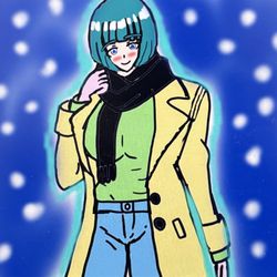 This is a pixiv picture whose title is 白菊ちゃん💕☃️.