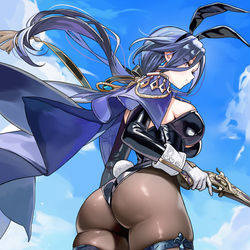 This is a pixiv picture whose title is バニークロリンデ.