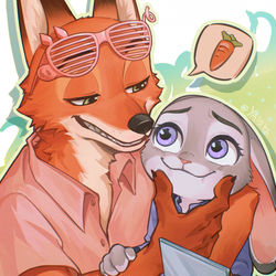 This is a pixiv picture whose title is Zootopia.
