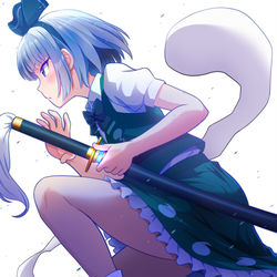 This is a pixiv picture whose title is 冥界の白き閃光.