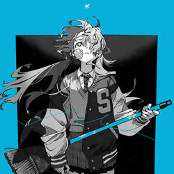 This is a pixiv picture whose title is 音楽.