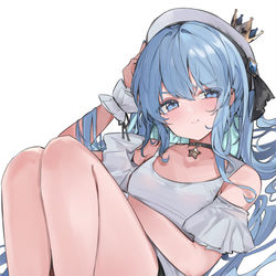 This is a pixiv picture whose title is ロングヘアすいちゃん.