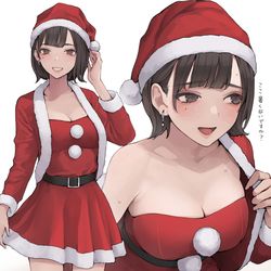 This is a pixiv picture whose title is 忘年会のサンタコス.