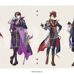 This is a pixiv picture whose title is 「にじさんじ×アニメイトカフェ」.