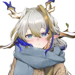 This is a pixiv picture whose title is マフラーシュウ🌾.