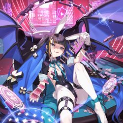 This is a pixiv picture whose title is 【CHUNITHM】ミカ・ドミナンスⅢ／BadBeatBunny.