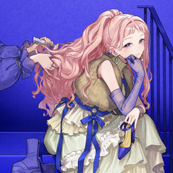 This is a pixiv picture whose title is 💙.