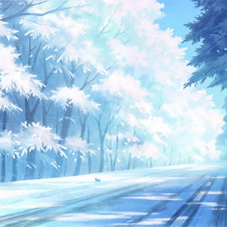 This is a pixiv picture whose title is クッシー街道_雪.