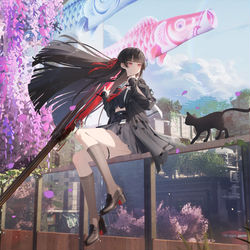 This is a pixiv picture whose title is 画了暗黑菲比.