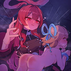 This is a pixiv picture whose title is おしおき.