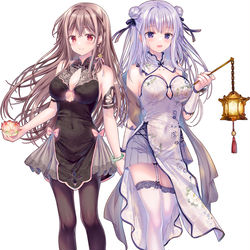 This is a pixiv picture whose title is 飛鳥＆栞.