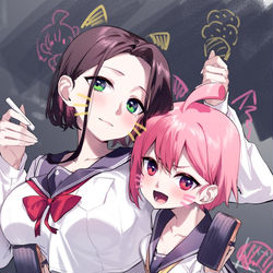 This is a pixiv picture whose title is にゃん.