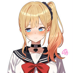 This is a pixiv picture whose title is 照れギャルちゃん.