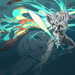 This is a pixiv picture whose title is 向死而生，勇气的赞歌.