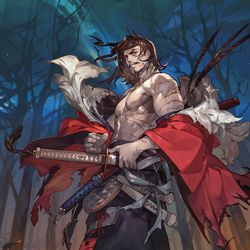 This is a pixiv picture whose title is 『英傑大戦』武田信虎.