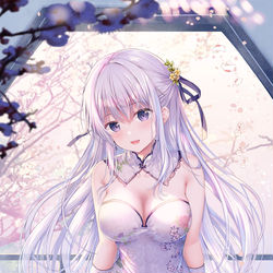 This is a pixiv picture whose title is 「お待ちしておりました」.