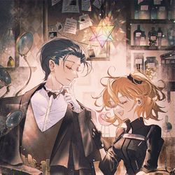 This is a pixiv picture whose title is 迷探偵による迷推理.