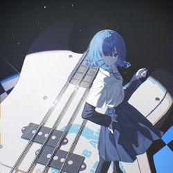 This is a pixiv picture whose title is 凉.