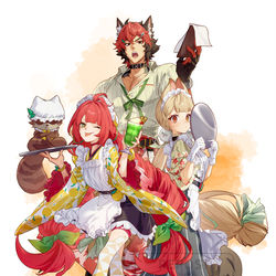 This is a pixiv picture whose title is 怪啖喫茶へいらっしゃい！.