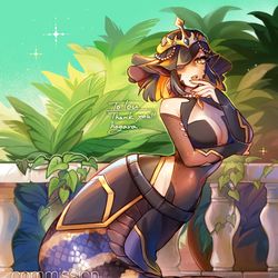 This is a pixiv picture whose title is 【Skeb】ご依頼者様OCさん🐍.