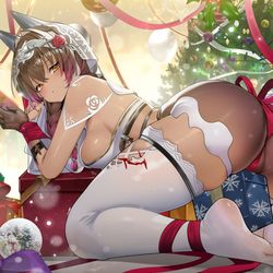 This is a pixiv picture whose title is クリスマスプレゼント.
