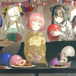 This is a pixiv picture whose title is 神椿魔女部 年末SP用イラスト.