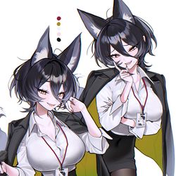 This is a pixiv picture whose title is Secretary.