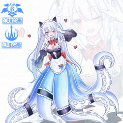 This is a pixiv picture whose title is 女仆菟丝（欢迎光临！）.