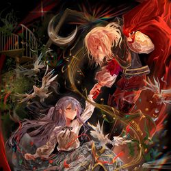 This is a pixiv picture whose title is 「どうか、私に貴方へ永遠に続く舞踏会を捧げさせてください。」.