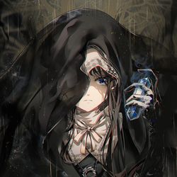 This is a pixiv picture whose title is 葬儀屋.