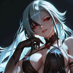 This is a pixiv picture whose title is 原神 散发仆人 阿蕾奇诺.