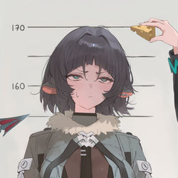 This is a pixiv picture whose title is ネズミ式・身長チェック.