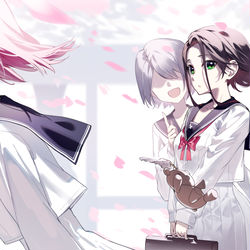 This is a pixiv picture whose title is あ、落ちて.