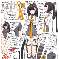 This is a pixiv picture whose title is 秋月改二徹底分析！.