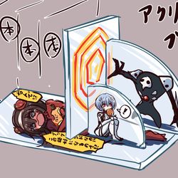 This is a pixiv picture whose title is C107でこんなかんじのアクリルブックスタンド配布します！.