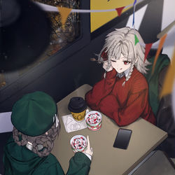 This is a pixiv picture whose title is ルブシカとエマの放課後.