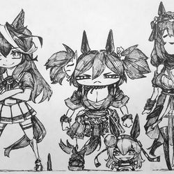 This is a pixiv picture whose title is CinGrey Honses.