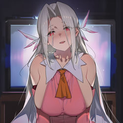 This is a pixiv picture whose title is 终于召唤出伊莉雅了，不兑！你是？.