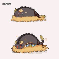 This is a pixiv picture whose title is 全是龙泡泡.