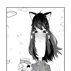 This is a pixiv picture whose title is 乳が長い.