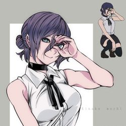 This is a pixiv picture whose title is チェンソーマンレゼ篇【レゼ/IRIS OUT】.