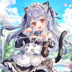 This is a pixiv picture whose title is 猫耳メイドあづみ.