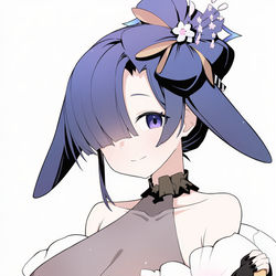 This is a pixiv picture whose title is 美女你谁？.