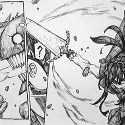 This is a pixiv picture whose title is Stealing the Moon.