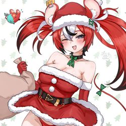 This is a pixiv picture whose title is Santa Rat.