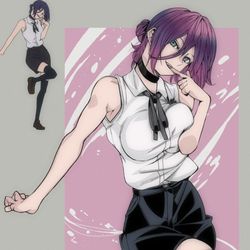 This is a pixiv picture whose title is チェンソーマンレゼ篇【レゼ/IRIS OUT】.