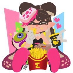 This is a pixiv picture whose title is 🍟.