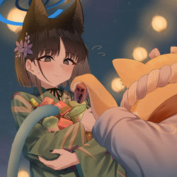 This is a pixiv picture whose title is キキョウとデートシリーズその17：取りすぎた.