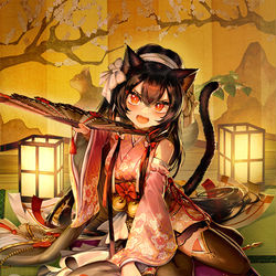 This is a pixiv picture whose title is 【ゲーム】英傑大戦 伊勢龍姫.