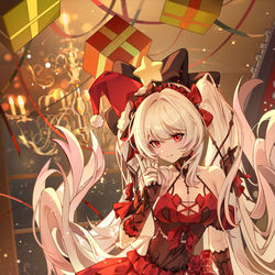 This is a pixiv picture whose title is 根据大月下废案画的插画.